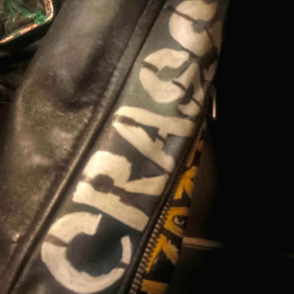 AUTH Punk Studded Leather Jacket worn by member of CA hardcore PUNK band - Picture 10 of 14